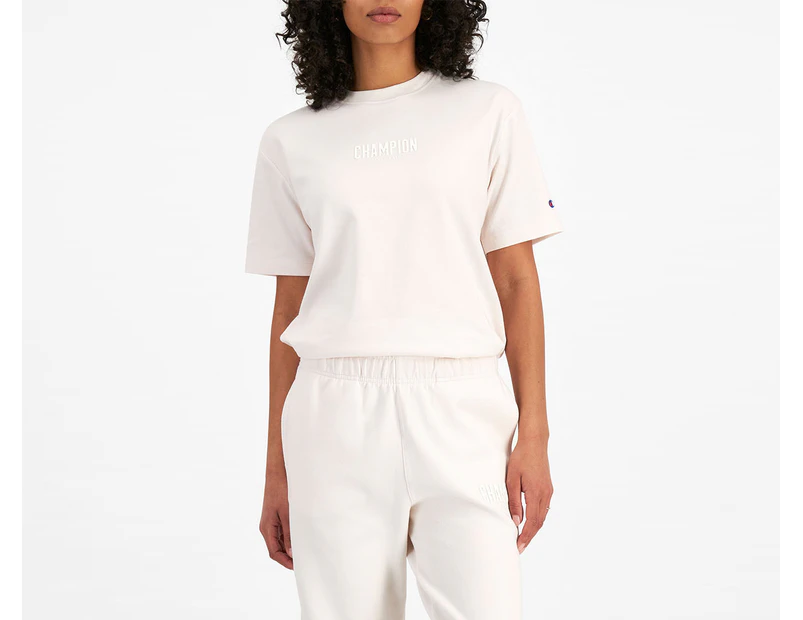 Champion Women's Rochester Oversized Base Tee / T-Shirt / Tshirt - Milkcap