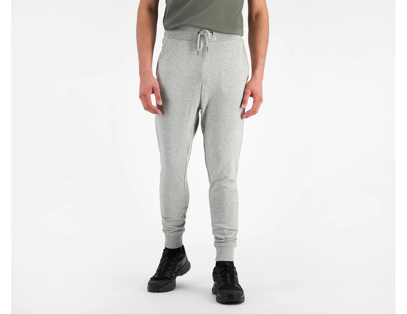 Champion Men's French Terry Marle C Logo Trackpants / Tracksuit Pants - Oxford Heather