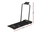 Everfit Treadmill Electric Walking Pad Under Desk Home Gym Fitness 380mm Black