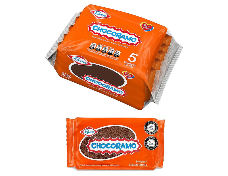 Chocoramo Chocolate Covered Vanilla Cake  5-Pack  325g