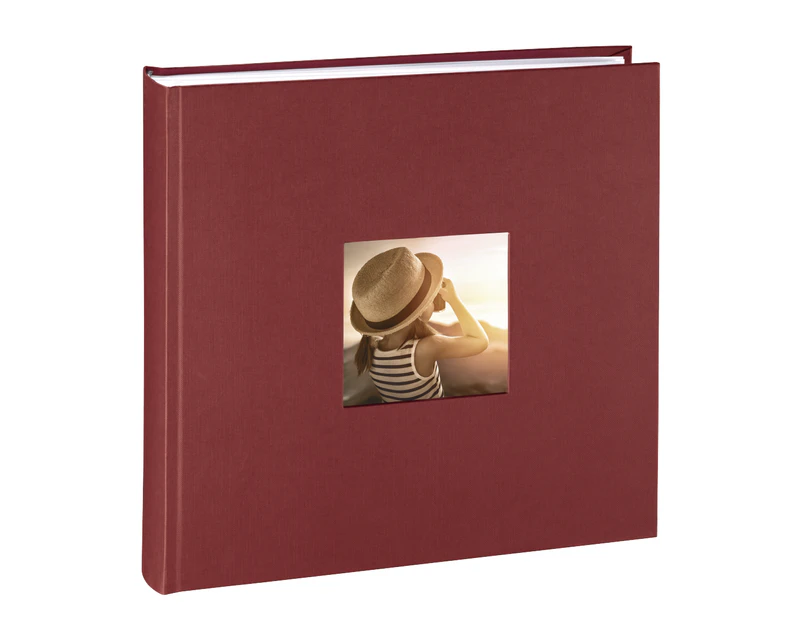 Fine Art Bookbound Dry Mount 300x300 Bordeaux Jumbo Photo Album - Hama - 100 page - Black