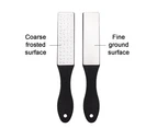 Dual-Sided Callus File Rasp - Feet Dead/Hard Skin Remover Scrubber Corn Scraper,Black