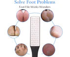Dual-Sided Callus File Rasp - Feet Dead/Hard Skin Remover Scrubber Corn Scraper,Black