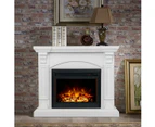 Cove 2000w Electric Fireplace Heater White Mantel Suite With 30 Moonlight Insert