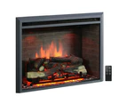 Ascot 2000w Electric Fireplace Heater White Mantel Suite With 30 Primo Insert