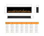 Concerto 1500w 60 Inch Recessed / Wall Mounted Electric Fireplace