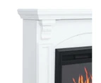 Cove 2000w Electric Fireplace Heater White Mantel Suite With 30 Moonlight Insert