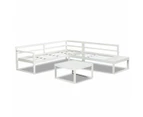 Milano White Aluminium Sofa Lounge Set Light Grey Cushion