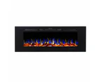 Provence 1500w 60 Inch Recessed / Wall Mounted Electric Fireplace