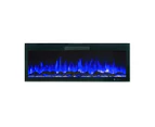 Rocco 1500w 50 Inch Recessed / Wall Mounted Electric Fireplace