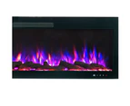 Rocco 1500w 50 Inch Recessed / Wall Mounted Electric Fireplace