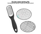 Foot Rasp Callus Remover Dead Skin Remover Double Sided Foot Scrubber Foot Care Pedicure Tool,Black