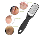 Foot Rasp Callus Remover Dead Skin Remover Double Sided Foot Scrubber Foot Care Pedicure Tool,Black