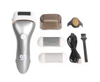 Electric Callus Remover Kit, Professional Pedi Feet File For Dead Skin, Hard Cracked Dry Skin,Silver