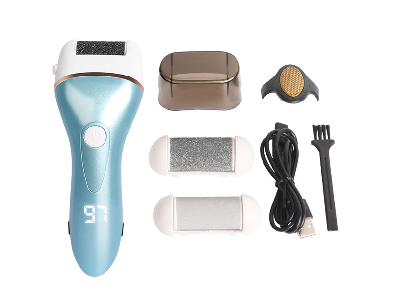 Electric Callus Remover Kit, Professional Pedi Feet File For Dead Skin, Hard Cracked Dry Skin,Blue