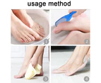 Glass Pedicure Foot File Callus Remover For Feet, Foot Rasp Foot Scrubber For Dead Skin,Square Head Blue