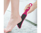Foot File (4 Pack): 2-In-1 Callus Remover Pedicure Stone For Smooth Feet And Heels, Dual-Grit,2Pcs White + 2Pcs Rose Red