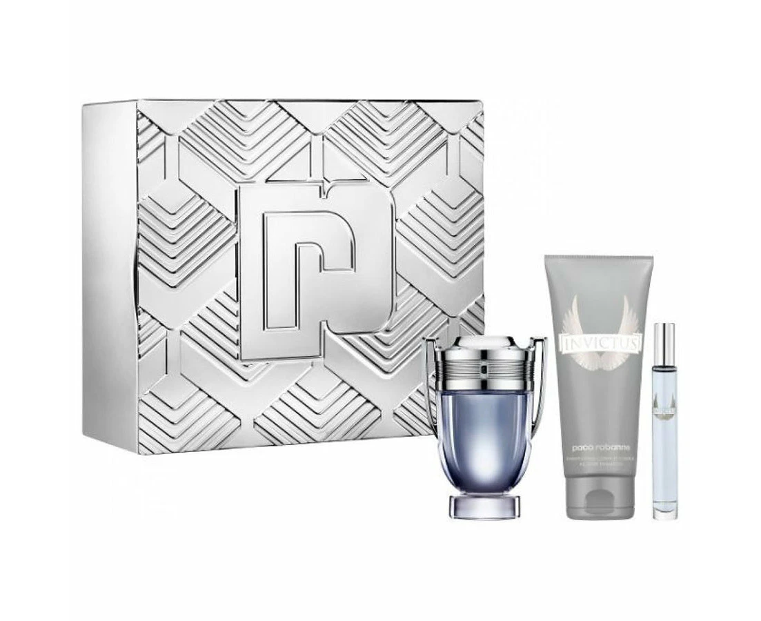 Paco Rabanne Invictus 3 Piece 100ml Eau de Toilette