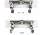 Faucet Wall Mounted Hot And Cold Water Mixer Solid Brass Folding Sink Faucet With Dual Joint Swing Arm