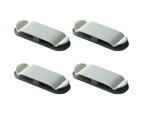 Cable Holder Clips 4 Pack Cord Organizer Management Clip Self Adhesive,Gray