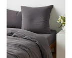 Arlo Stonewash European Pillowcase - Grey