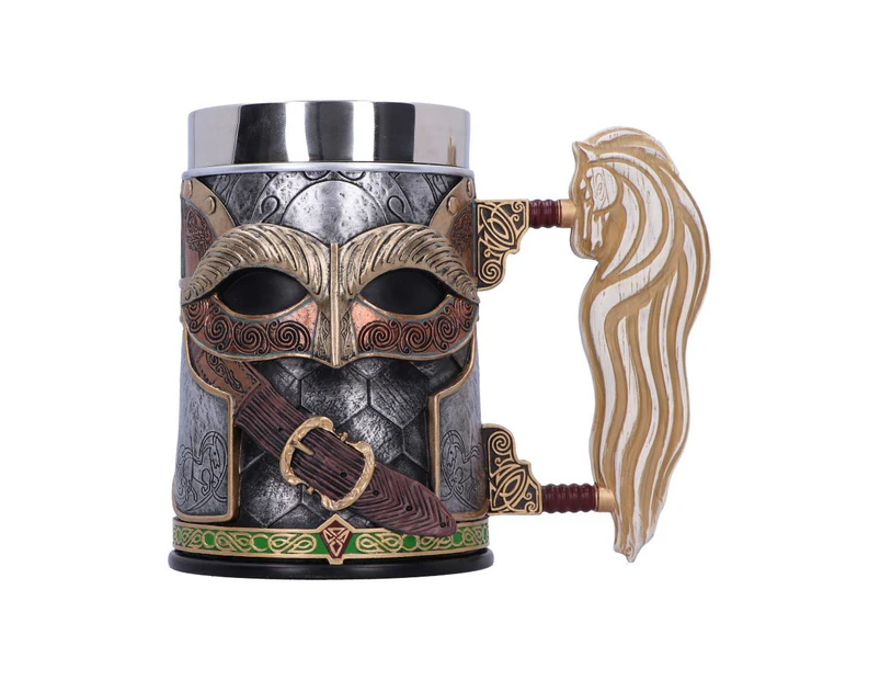 Nemesis Now Lord of The Rings Rohan Tankard 15.5cm, Resin, Officially Licensed Lord of The Rings Merchandise, Exclusive Design, Beer Mug, Cast in Fi - MKTP