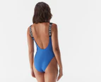 Calvin Klein Women's Scoop Back One Piece Swimsuit - Wild Bluebell