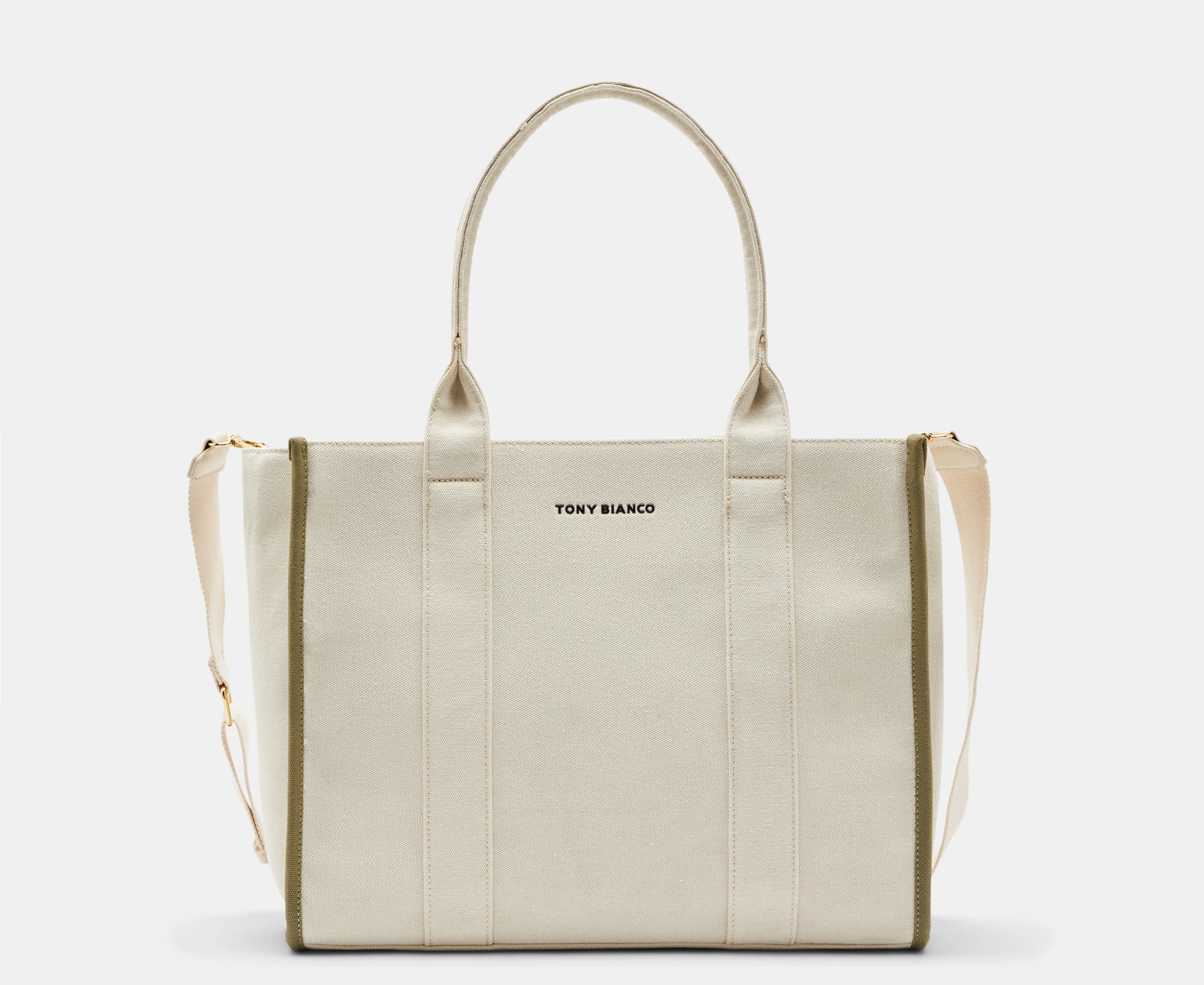 Tony Bianco Lana Oversized Tote Bag - Beige/Khaki