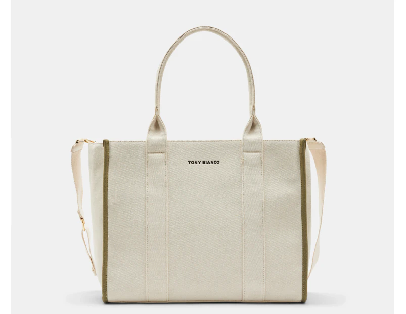 Tony Bianco Lana Oversized Tote Bag - Beige/Khaki