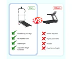 FitnessLab Manual Treadmill Foldable Incline Exercise Fitness Walk Machine Home Gym