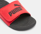 Puma Boys' Cool Cat 2.0 V Slides - Red/Black