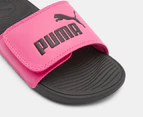 Puma Girls' Cool Cat 2.0 V Slides - Glowing Pink/Vivid Violet