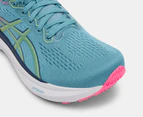 ASICS Women's GEL-Kayano 30 Running Shoes - Gris Blue/Lime Green