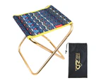 Portable Folding Chair with Storage Bag Outdoor Camping Stool Seat Free Bonus Storage Bag-Ocean