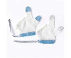 1 Pair Baby Prevent Bite Fingers Nails Glove for Toddler Infant Shower Gift - Two finger pink M