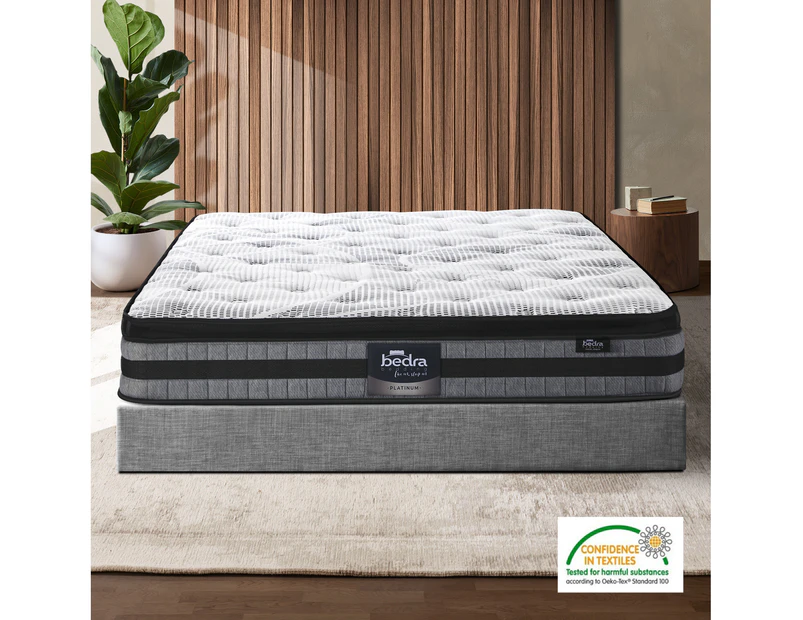 Bedra King Mattress Cool Gel Foam Bonnell Spring Luxury Pillow Top Bed 22cm