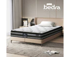 Bedra Single Mattress Cool Gel Foam Bonnell Spring Luxury Pillow Top Bed 22cm