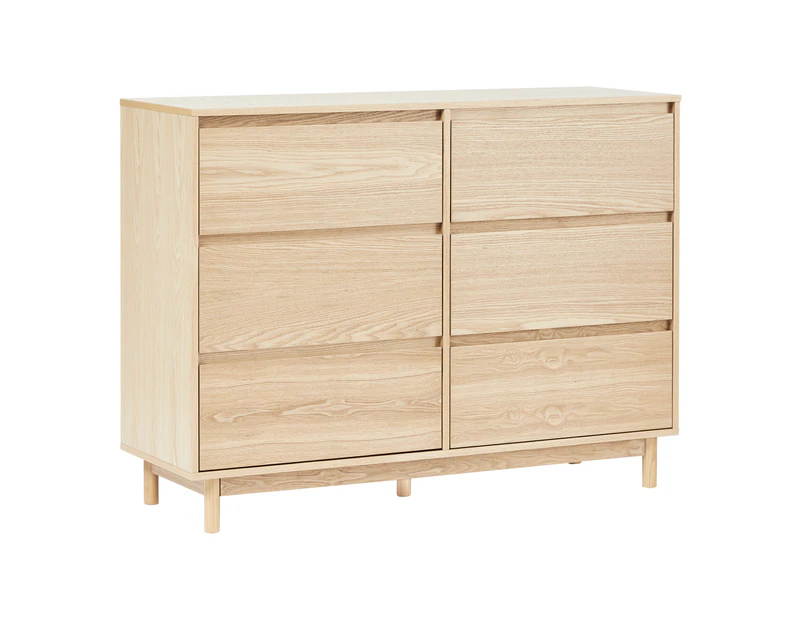 Cooper & Co. Emerson 120cm Chest of 6 Drawers Natural