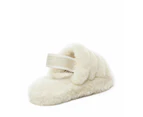 Ugg Australian Shepherd Kids Puffy | Double Faced Sheepskin Upper - Kids - House Shoes - Cream