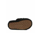 Ugg Australian Shepherd Kids Puffy | Double Faced Sheepskin Upper - Kids - House Shoes - Black