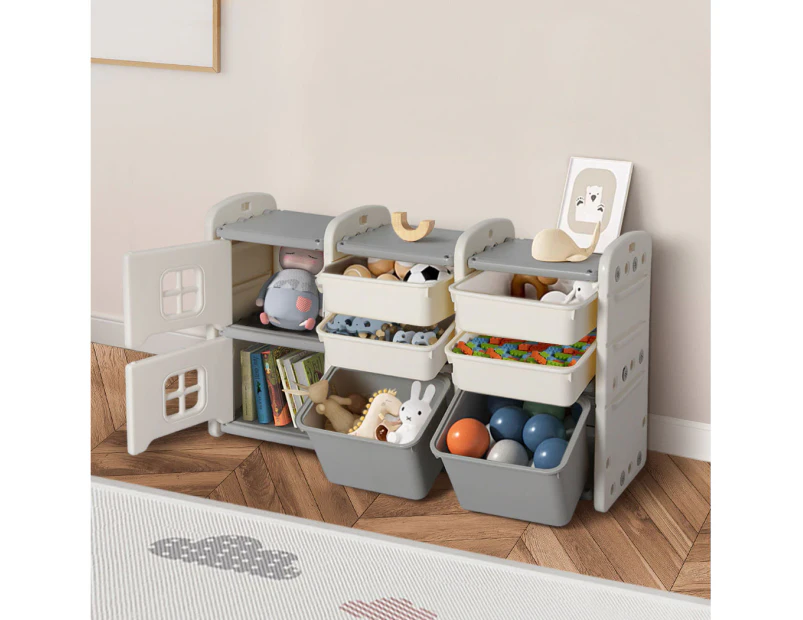 Bopeep Drawer Storage Cabinet Classified Toy Storage Rack Multi-layer 6 Cells