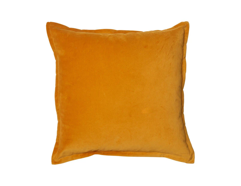 Lush Velvet Cushion Cover - Mustard