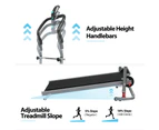 FitnessLab Manual Treadmill Foldable Incline Exercise Fitness Walk Machine Home Gym