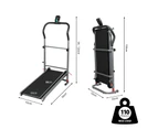 FitnessLab Manual Treadmill Foldable Incline Exercise Fitness Walk Machine Home Gym