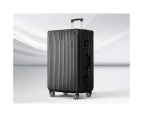 Wanderlite 28" Luggage Trolley Travel Suitcase Set TSA Hard Case Lightweight Aluminum Black