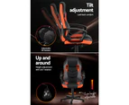 Artiss Gaming Chair Ergonomic Office Desk Chairs Executive Computer Seat Orange