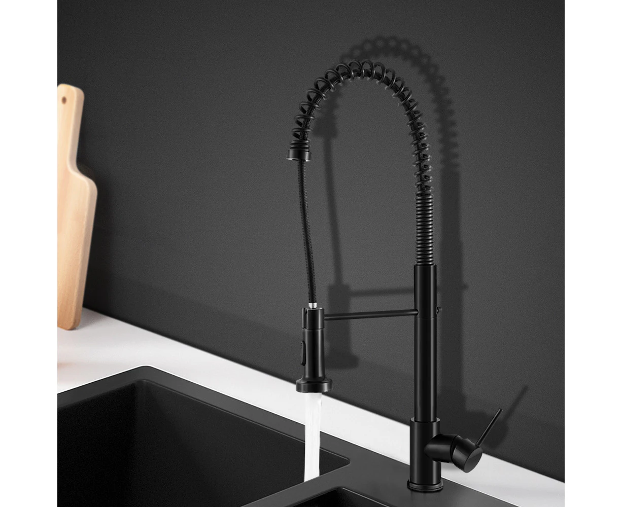 Cefito Kitchen Mixer Tap Pull Down 2 Modes Sink Faucet Basin Laundry Black