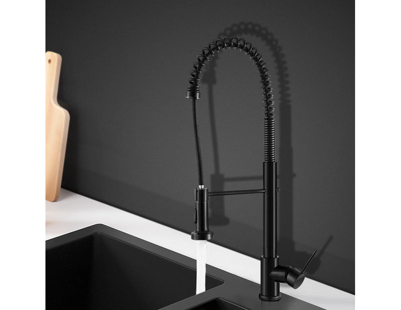 Cefito Kitchen Mixer Tap Pull Down 2 Modes Sink Faucet Basin Laundry Black