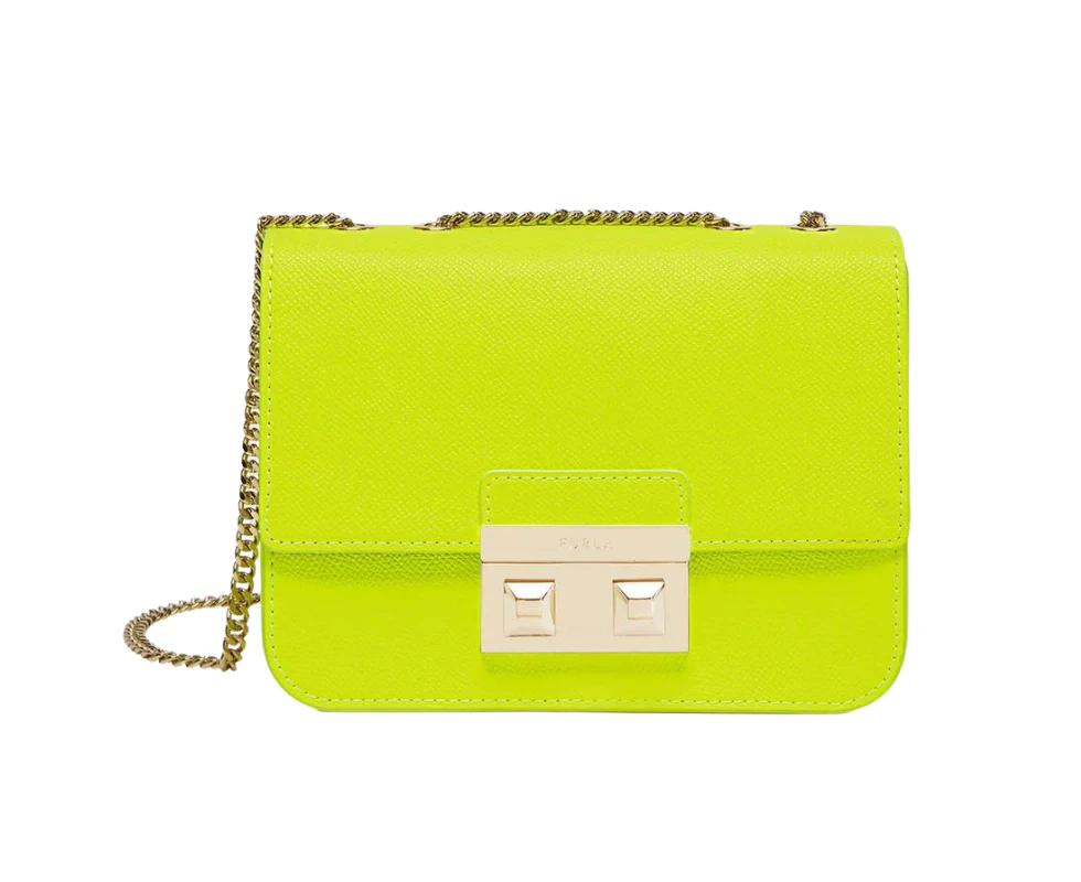 Furla Bella Mini Crossbody Bag - Neon Yellow