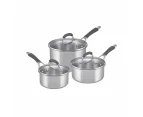 RACO Reliance Stainless Steel Induction 3 Piece Saucepan Set 16/18/20cm